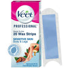 Veet Professional Waxing Strips for Women - Sensitive Skin