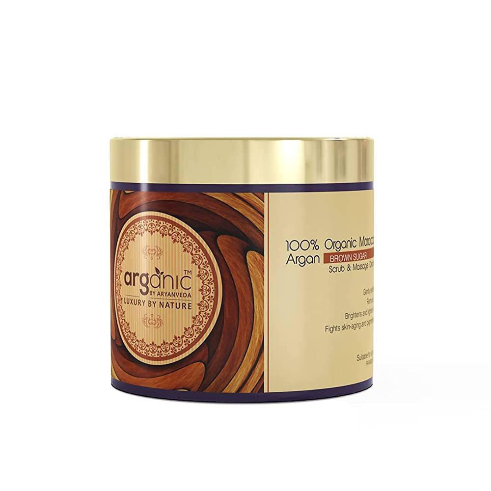 Aaryanveda Arganic Exfoliating Face Scrub - 100 GM
