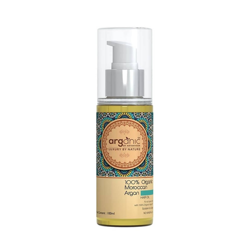 Aaryanveda Arganic Organic Moroccan Argan Hair Oil - 100 ML