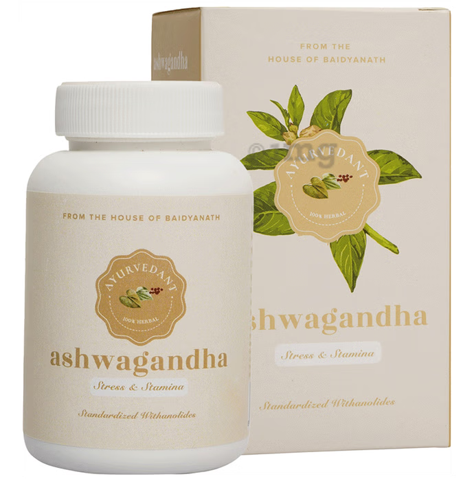 Baidyanath Jhansi Ayuvedant Ashwagandha Tablets - 60 Tabs