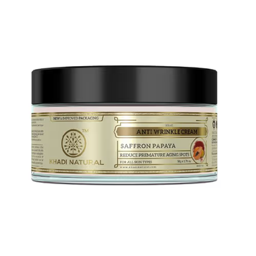 Khadi Natural Saffron & Papaya Anti Wrinkle Cream