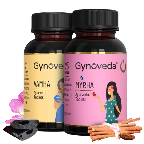 Gynoveda PCOS Vamaa Ayurvedic Pills & Myraa Ayurvedic Pills