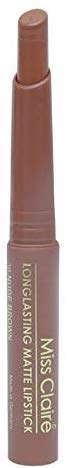 Miss Claire Longlasting Matte Lipstick Nude Brown 36, Brown