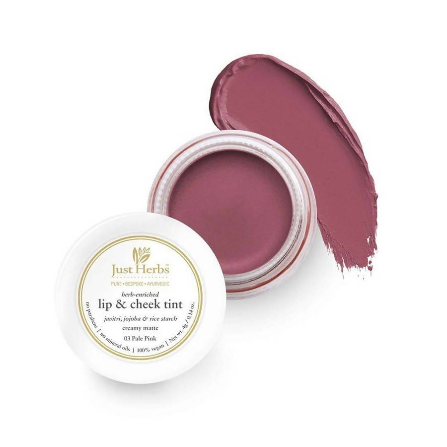 Just Herbs Herb Enriched Lip & Cheek Tint ( Pale_Pink_03 ) (4 Ml)