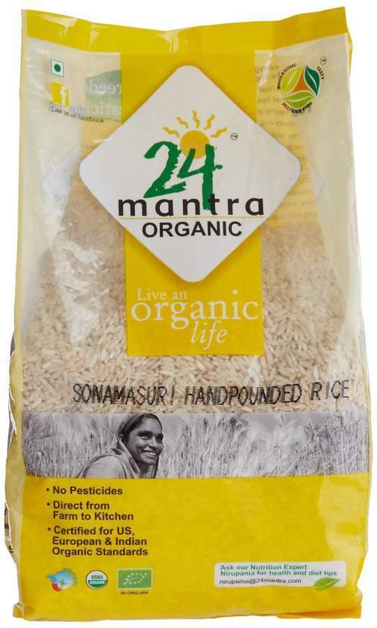 Buy 24 mantra Sona Masuri Raw Rice Hand Pounded online Australia [ AU ] 