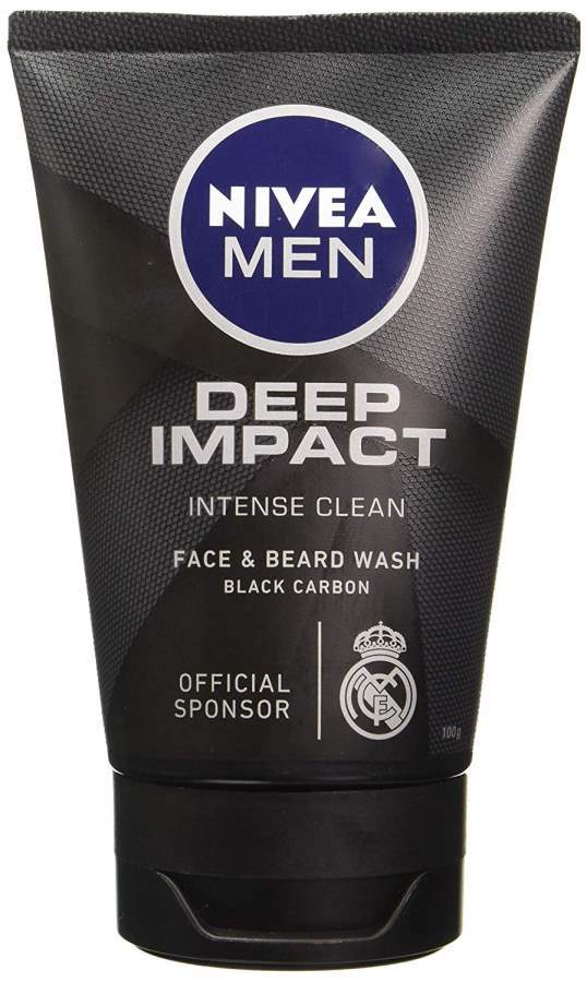 Buy Nivea Men Deep Impact Intense Clean Face & Beard Wash with Black Carbon online United States of America [ US ] 