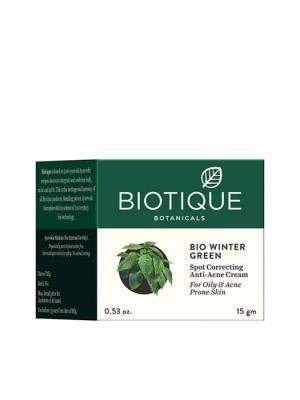 Buy Biotique Bio Winter Green Spot Correcting Anti Acne Cream-15g