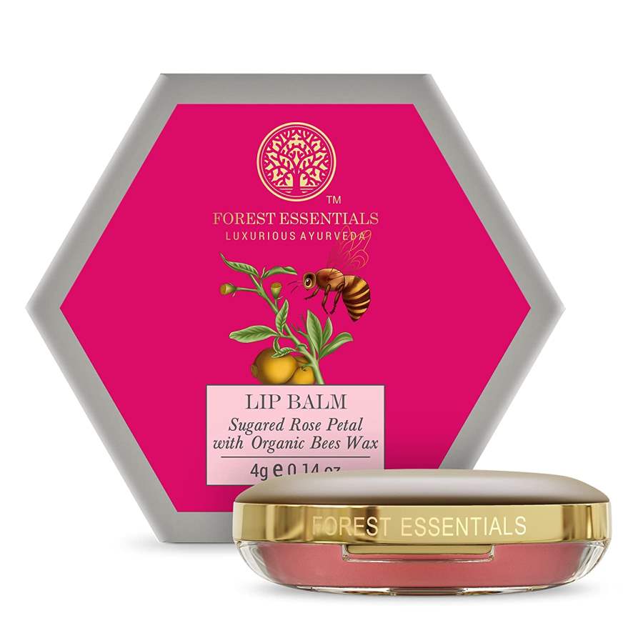 Buy Forest Essentials Luscious Lip Balm Sugared Rose Petal 4g