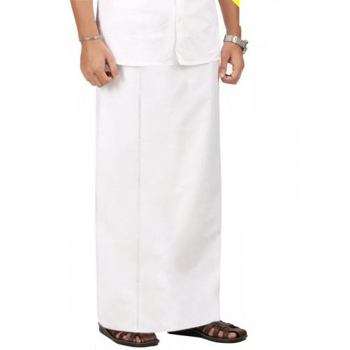 Buy Ramraj Cotton Single White Prayer Dhoti Vairam Paramas online Australia [ AU ] 