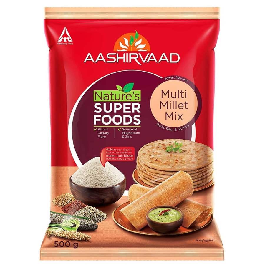 Buy Aashirvaad  Nature's Super Foods Multi Millet Mix Pouch 500 gm online Australia [ AU ] 
