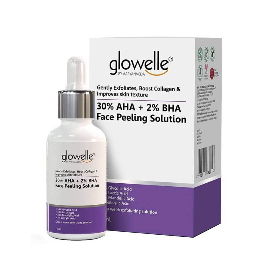Buy Aaryanveda Glowelle 30% AHA + 2% BHA Face Peeling Solution - 30 ml online Australia [ AU ] 