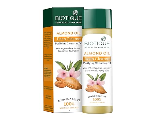 Buy Biotique Almond Oil Deep Cleanse Purifying Cleansing Oil Face & Eye Makeup Remover