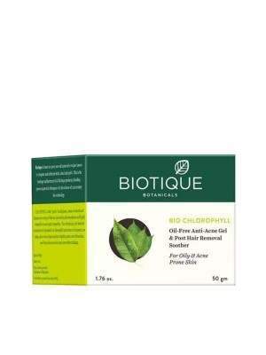 Buy Biotique Bio Chlorophyll Oil Free Anti Acne Gel and Post Hair Removal Soother online Australia [ AU ] 
