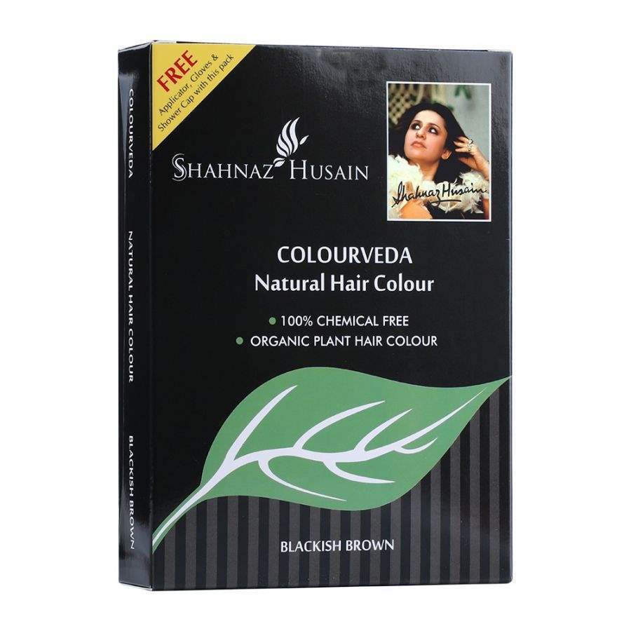 Buy Shahnaz Husain Colourveda Natural Hair Colour (BLACKISH BROWN) online Australia [ AU ] 