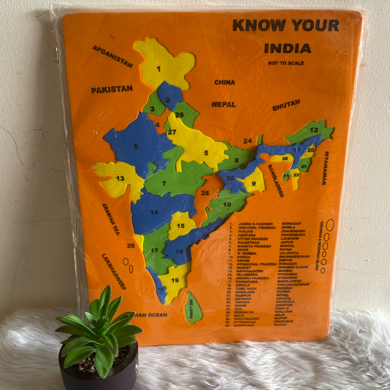 Buy Muthu Groups Foam india map puzzle online Australia [ AU ] 