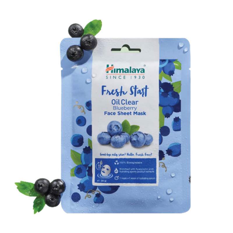 Buy Himalaya Fresh Start Oil Clear Blueberry Face Sheet Mask - 30 gm online Australia [ AU ] 