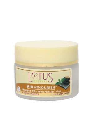 Buy Lotus Herbals Wheatnourish Wheatgerm Oil & Honey Massage Creme online Australia [ AU ] 