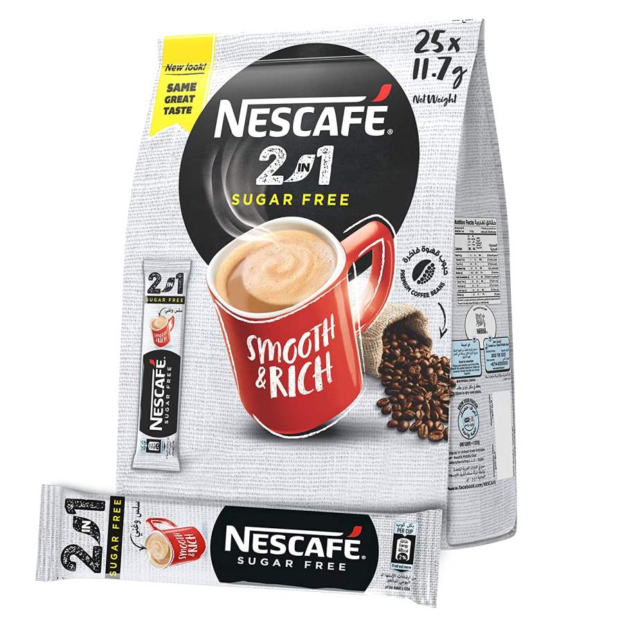 Buy Nestle Sugar-free 2 in 1 (25 Sticks) Pouch, 292.5 g online Australia [ AU ] 