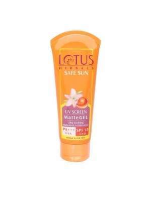 Buy Lotus Herbals Safe Sun UV Screen Matte Gel Sunscreen with SPF 50 online Australia [ AU ] 