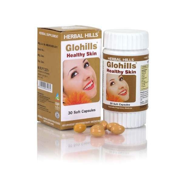 Buy Herbal Hills Glohills Soft Capsules for Healthy Skin online Australia [ AU ] 