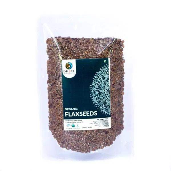 Buy Dhatu Organics Flaxseeds-100g online Australia [ AU ] 