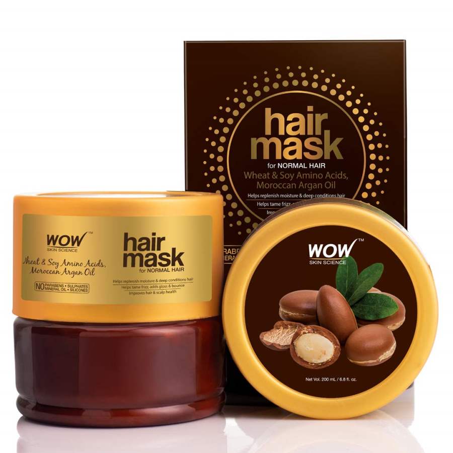 Buy WOW Skin Science Wheat & Soy Amino Acids, Moroccan Argan Oil Hair Mask online Australia [ AU ] 
