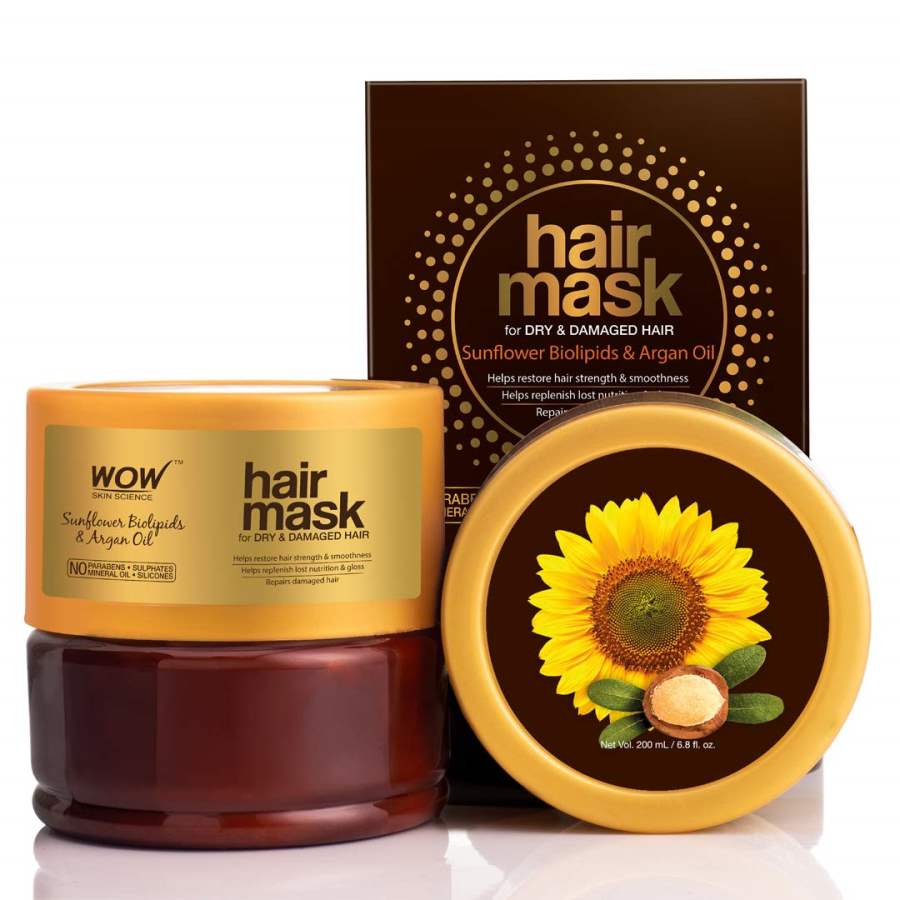 Buy WOW Skin Science Sunflower Biolipids & Argan Oil Hair Mask online Australia [ AU ] 
