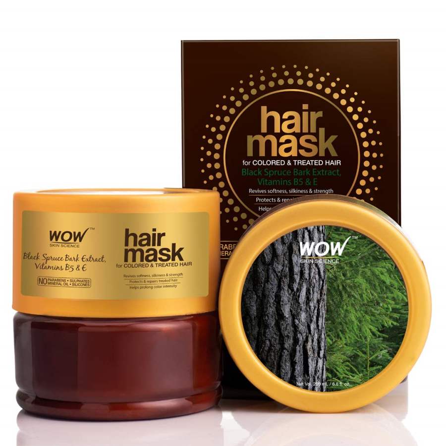 Buy WOW Skin Science Black Spruce Bark Extract, Vitamin B5 & E Hair Mask online Australia [ AU ] 