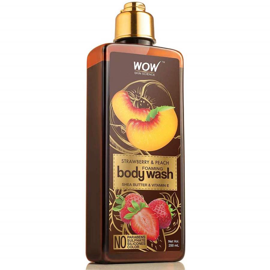 Buy WOW Skin Science Strawberry & Peach Foaming Body Wash online Australia [ AU ] 