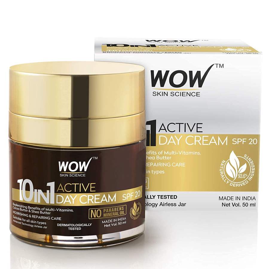 Buy WOW 10 in 1 Active Miracle No Parabens & Mineral Oil Day Cream