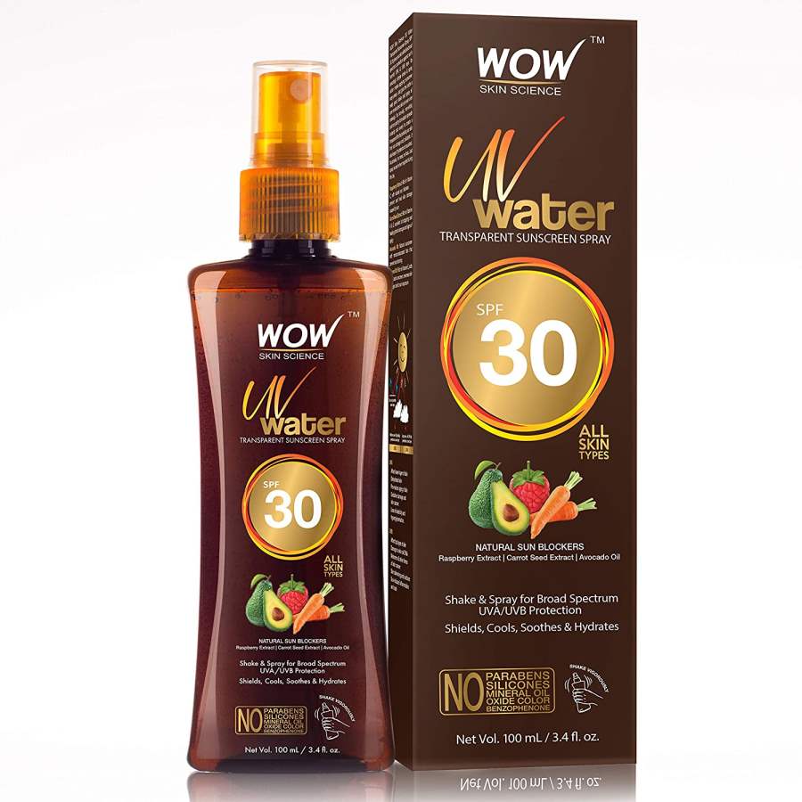 Buy WOW Skin Science UV Water Transparent Sunscreen Spray SPF 30 online Australia [ AU ] 