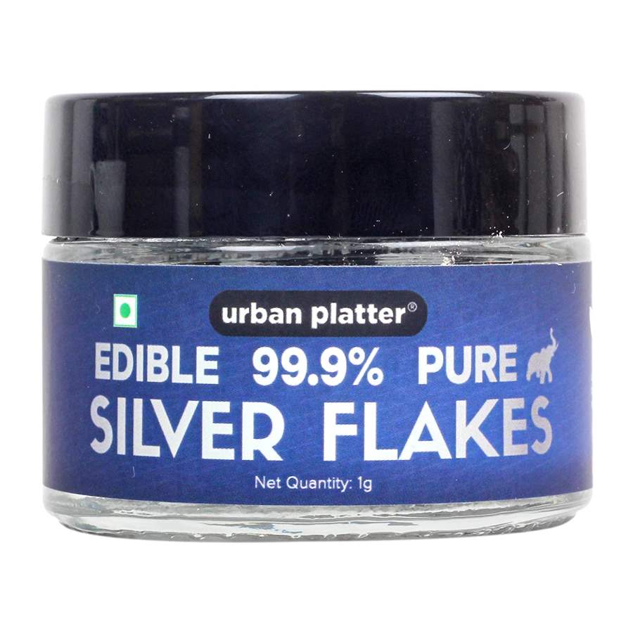 Buy Urban Platter Vegan Edible & Genuine 99.9% Pure Silver Flakes online Australia [ AU ] 
