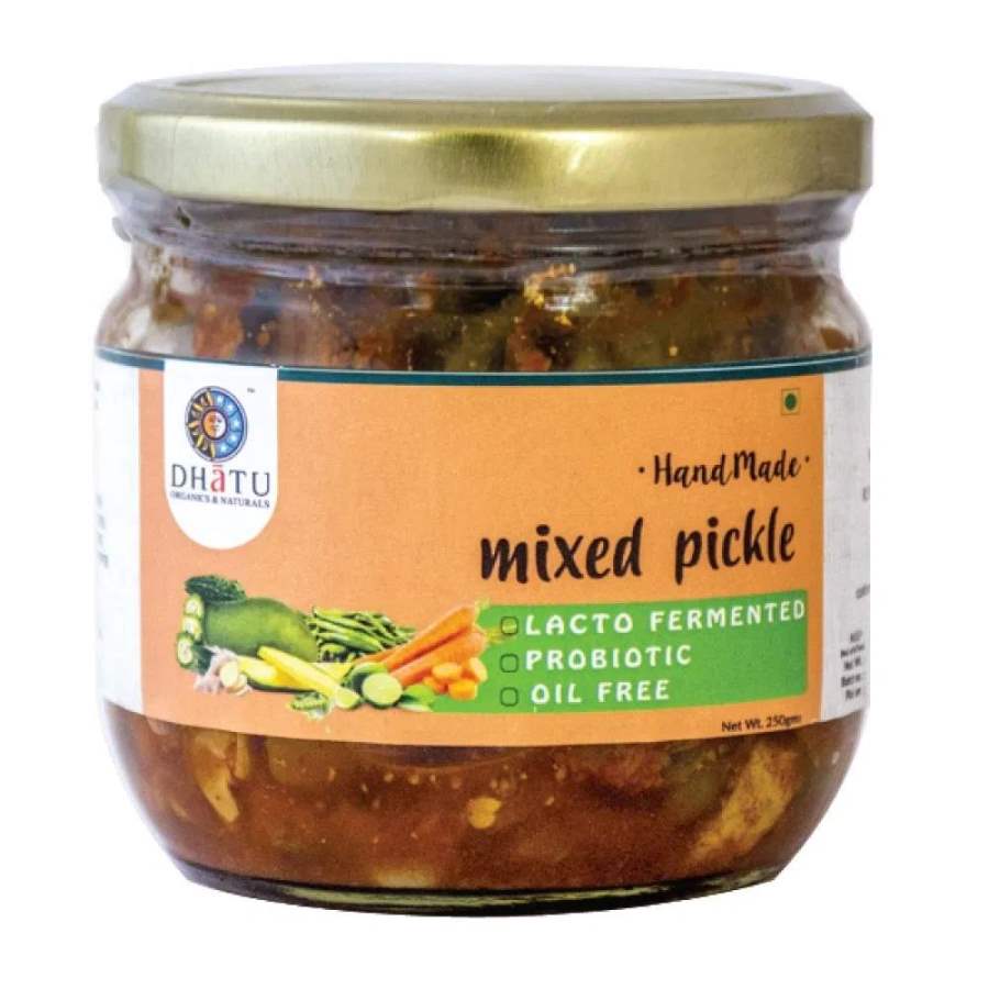 Buy Dhatu Organics Oil Free Mixed Veg Pickle-250g online Australia [ AU ] 