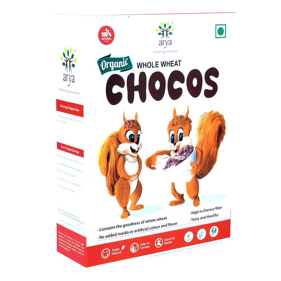 Buy Arya Farm Arya farm Organic Children's Cereals Whole Wheat Chocos (400g)