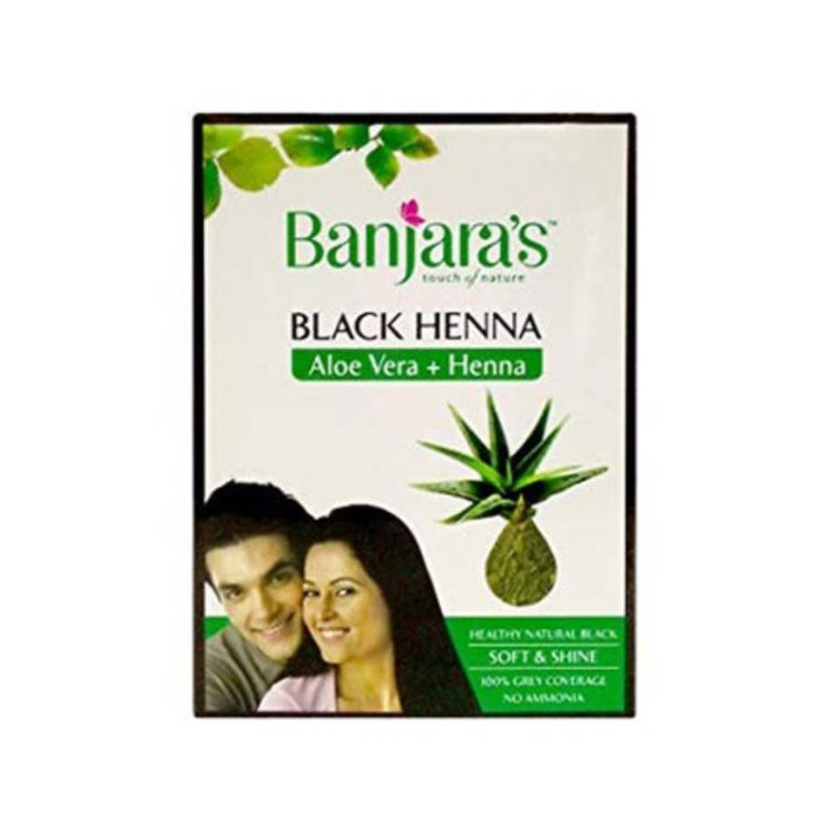Buy Banjaras Aloe Vera Henna - Black online Australia [ AU ] 