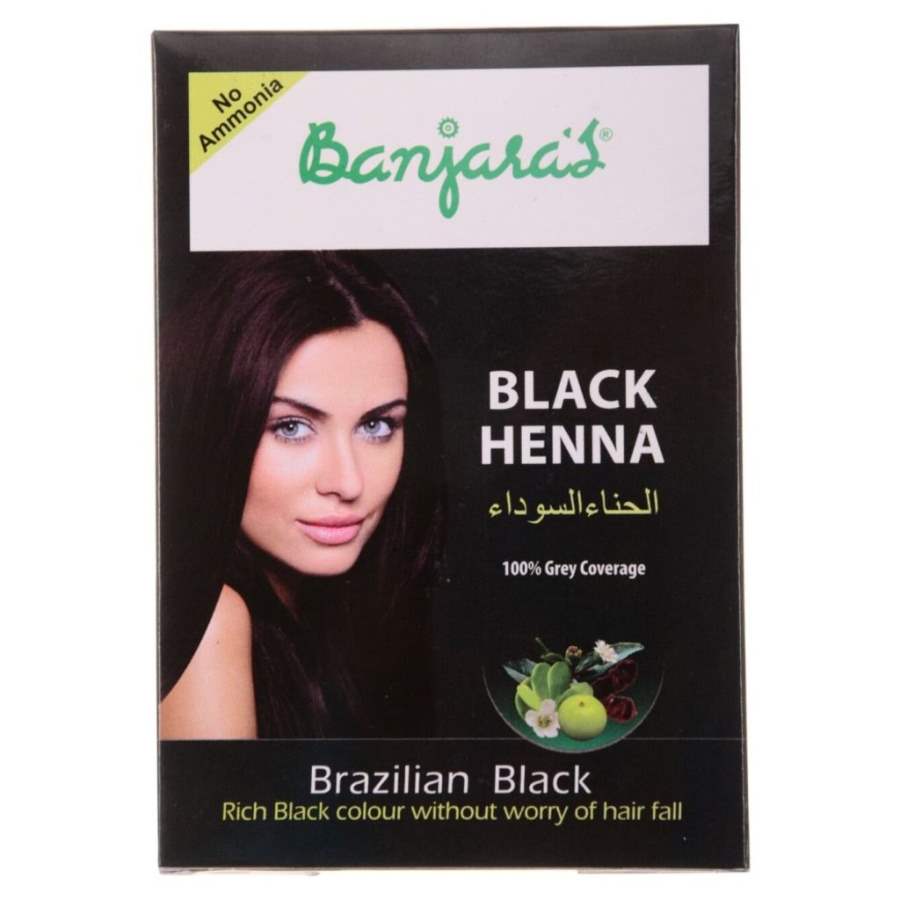 Buy Banjaras Black Henna Hair Colour - Brazilian Black online Australia [ AU ] 