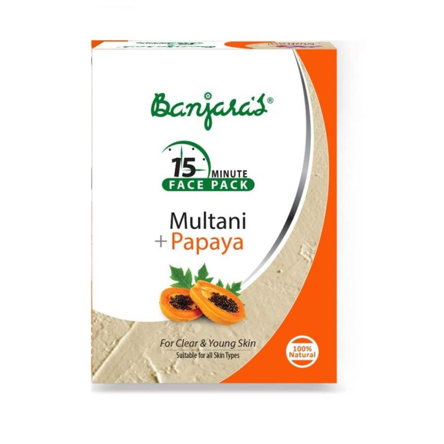 Buy Banjaras Papaya Multani Face Pack Powder online Australia [ AU ] 