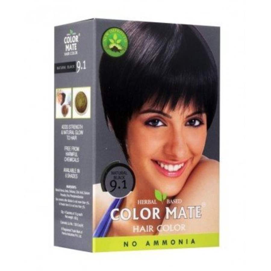 Buy Color Mate Hair Color Powder - Natural Black 9.1 online Australia [ AU ] 
