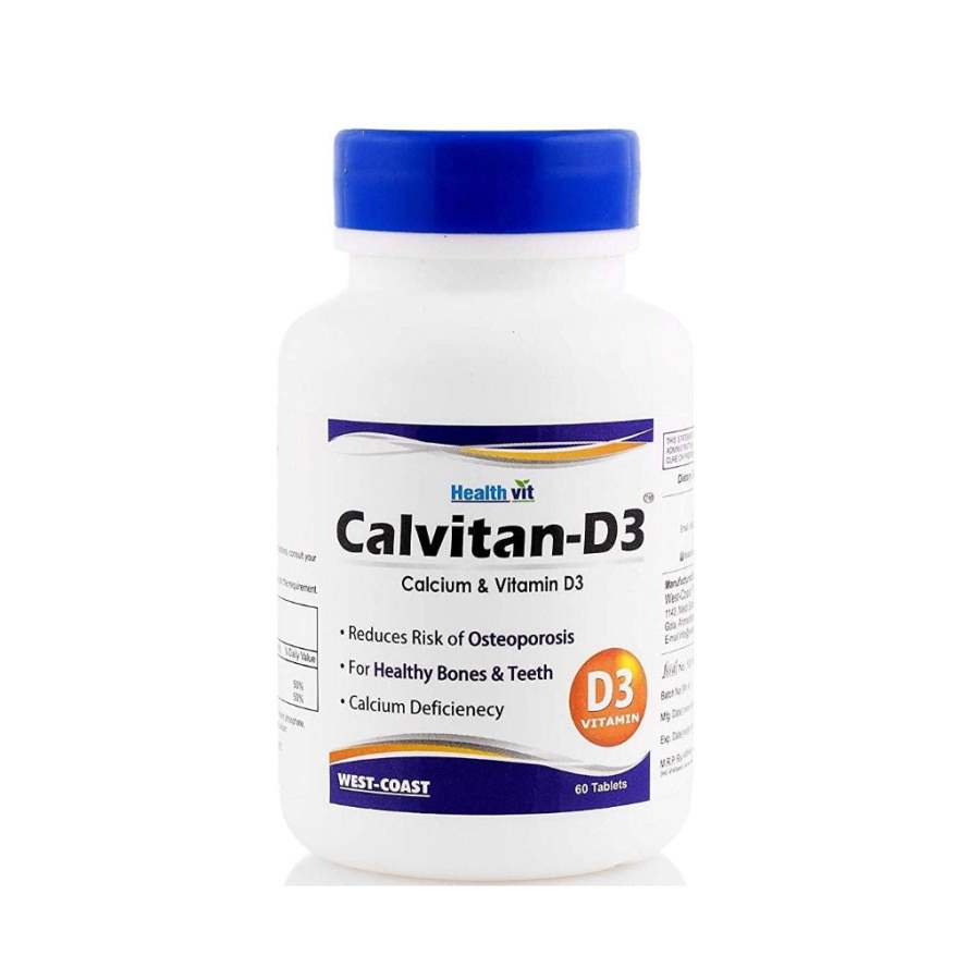 Buy Healthvit Calvitan-D3 Calcium and Vitamin D3 Tablets online Australia [ AU ] 