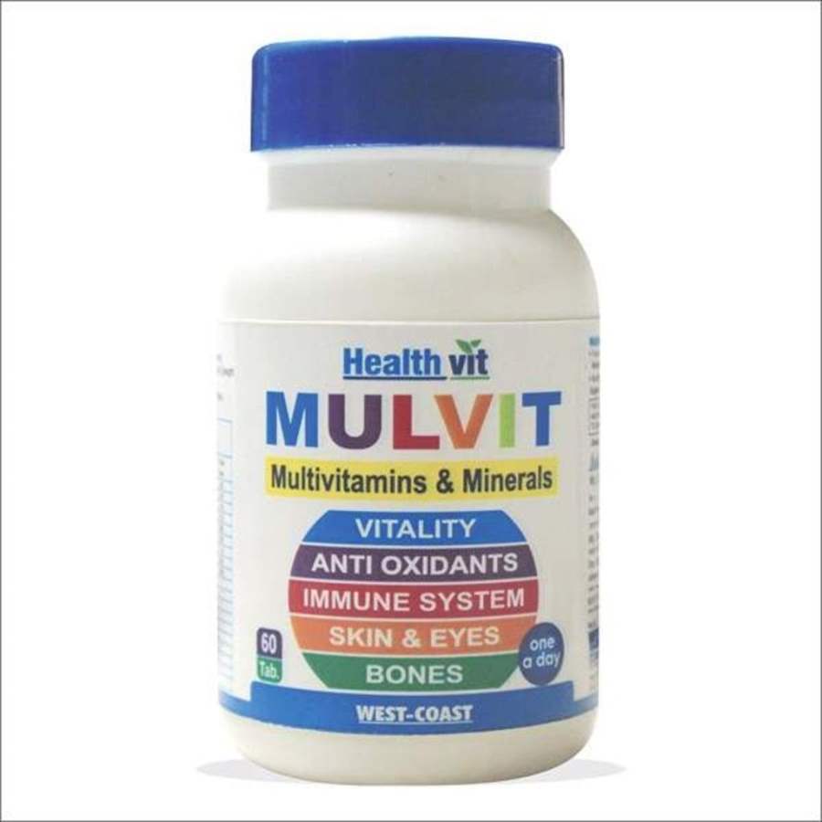 Buy Healthvit MULVIT A TO Z Multivitamins and Minerals Promotes Immunity, Skin, Eyes, Overall Wellness, Bones, Vitality online Australia [ AU ] 
