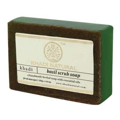 Buy Khadi Natural Basil Scrub Soap online Australia [ AU ] 