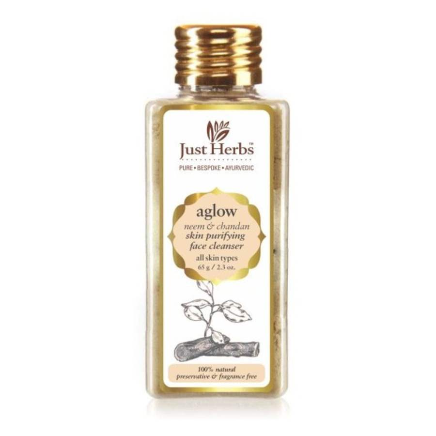 Buy Just Herbs Aglow Neem Chandan Skin Purifying Face Cleanser online Australia [ AU ] 
