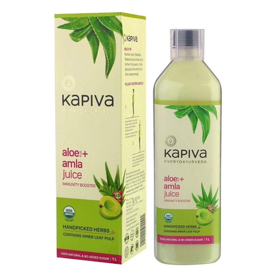 Buy Kapiva 100% Aloe Vera (USDA) + Amla Juice Boosts Immunity - No Added Sugar online Australia [ AU ] 