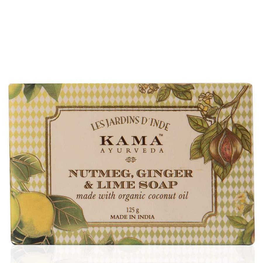 Buy Kama Ayurveda Nutmeg Ginger and Lime Soap with Green Tea Extracts and Coconut Oil, 125g online Australia [ AU ] 