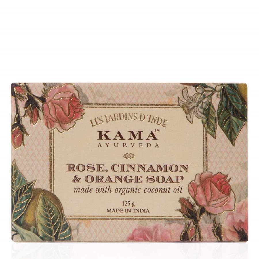 Buy Kama Ayurveda Rose, Orange and Cinnamon Soap with Coconut, Jojoba and Castor Oils, 125g online Australia [ AU ] 