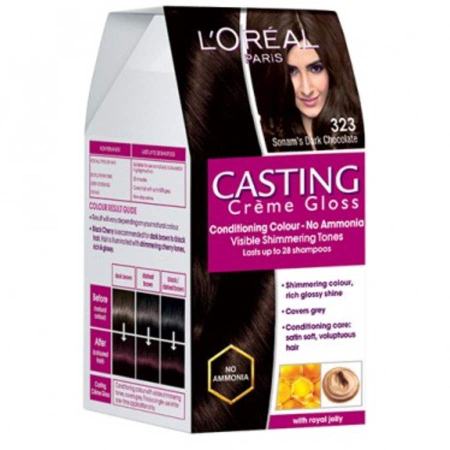 Buy Loreal Paris  Casting Creme Gloss - Sonam's Dark Chocolate 323 online Australia [ AU ] 