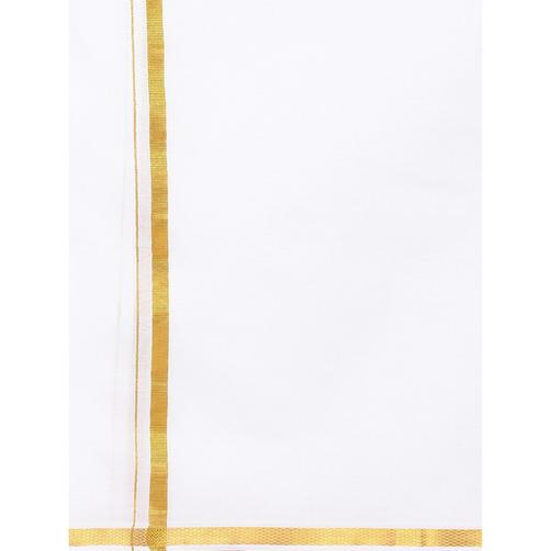 Buy Ramraj Double Dhoti White with Gold Jari Good Will online Australia [ AU ] 