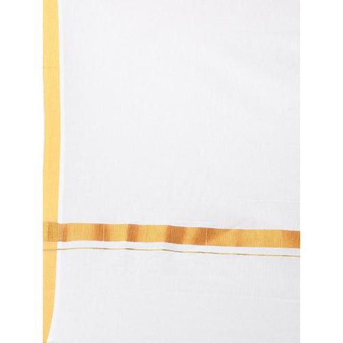 Buy Ramraj Double Dhoti & Towel Set White Kalasadan 1/2 inch online Australia [ AU ] 