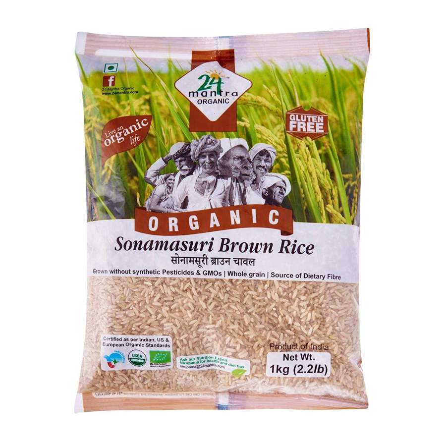 Buy 24 mantra 24 Mantra Sonamasuri Brown Rice 1kg online Australia [ AU ] 
