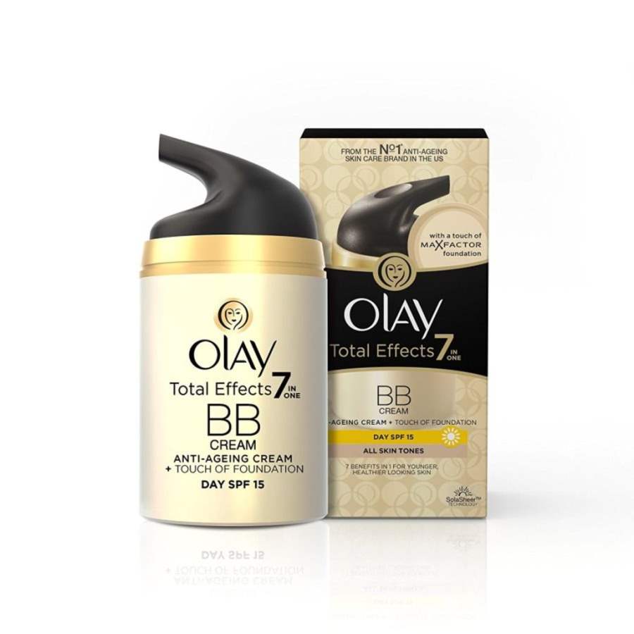 Buy Olay Total Effects 7 IN ONE Day Cream Touch of Foundation SPF 15 online Australia [ AU ] 